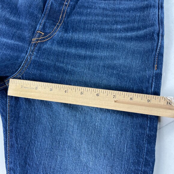 Levi's Jean Women 28x27* Big E Wedgie Skinny Crop Dark Blue Stretch Denim Tag 27 - Picture 14 of 16